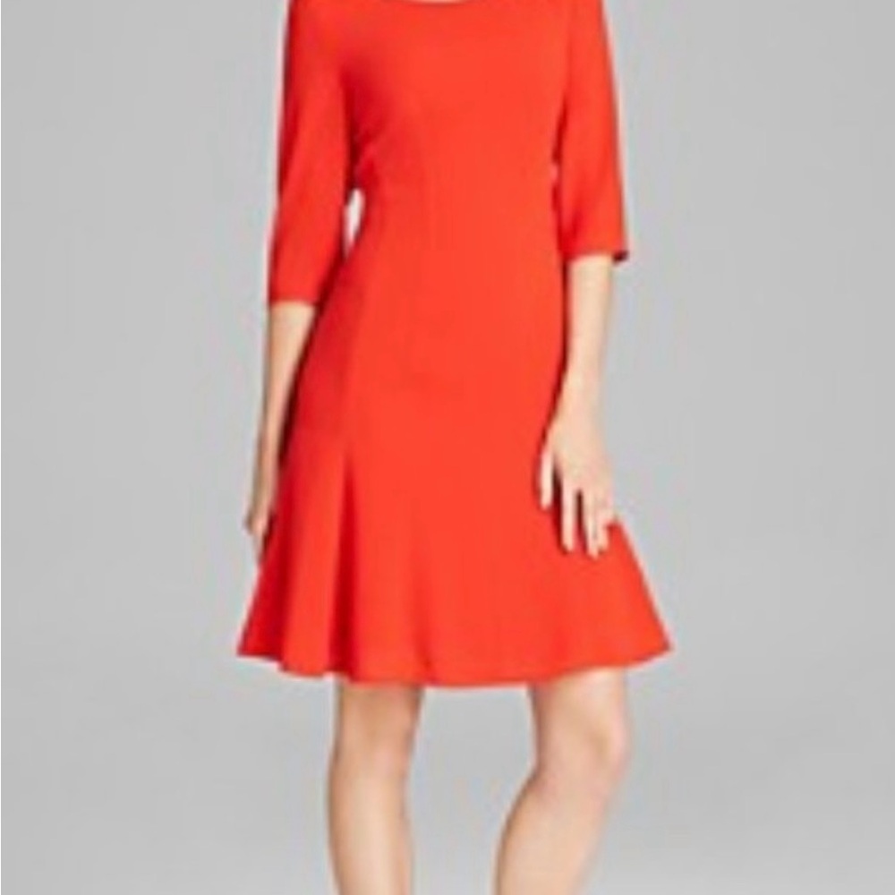 Boss Vibrant Red Midi Dress